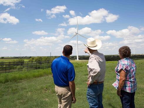 Wind Farm in Muenster, TX