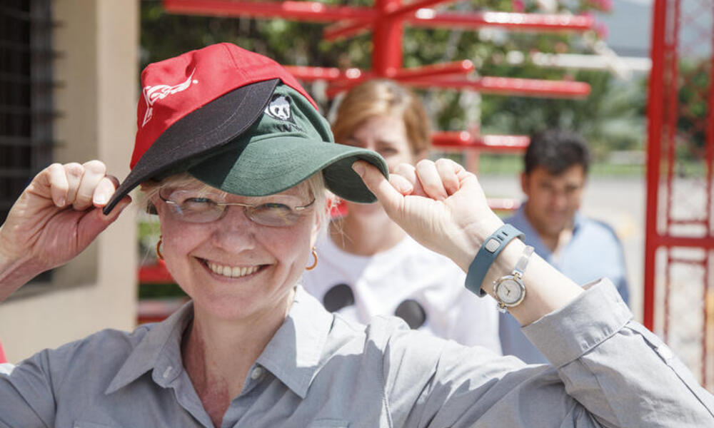 Senior Freshwater scientest for WWF wears two hats at the ABASA Coca-Cola bottling company in Guatemala.