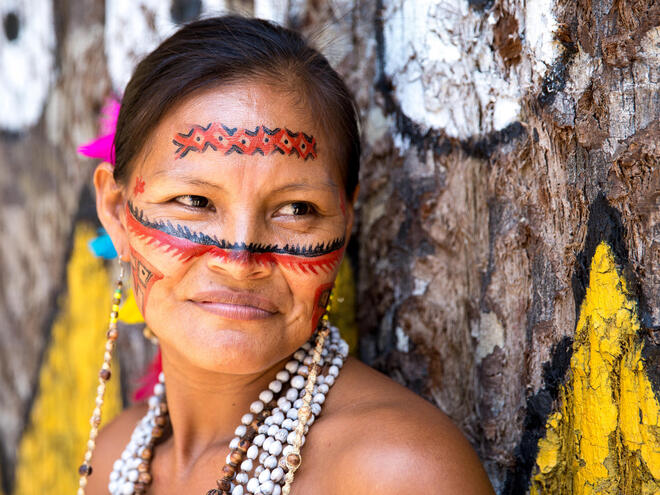 Brazilian Indian in Amazon, Brazil.