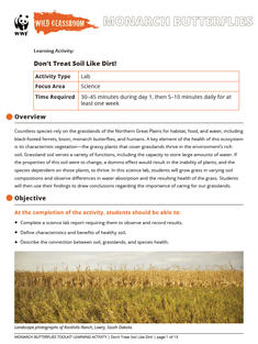 Wild Classroom Monarch Butterfly Science Activity Preview Page