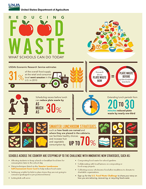 Reducing Food Waste Poster Brochure