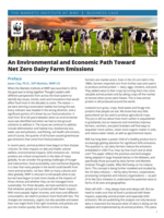 An Environmental and Economic Path Toward   Net Zero Dairy Farm Emissions Brochure