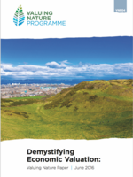 Demystifying Economic Valuation:  Valuing Nature Paper | June 2016 Brochure